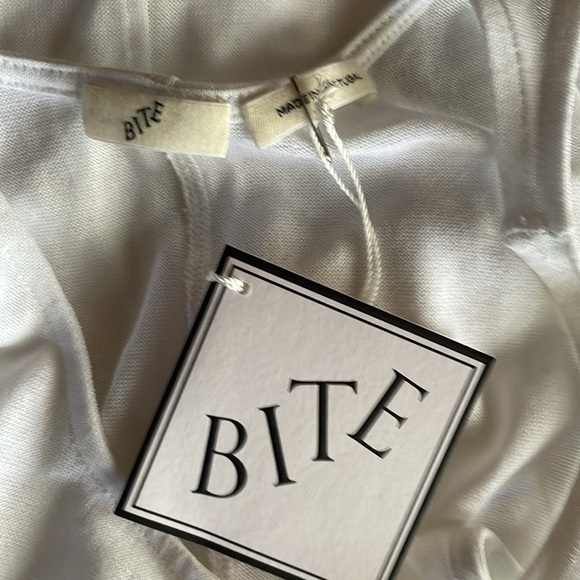 NWT BITE STUDIOS White Transparent Tank Top XS - Picture 7 of 8